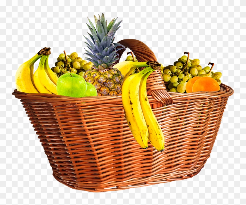 Pineapple Cliparts 27, Buy Clip Art - Food Basket Png #403058