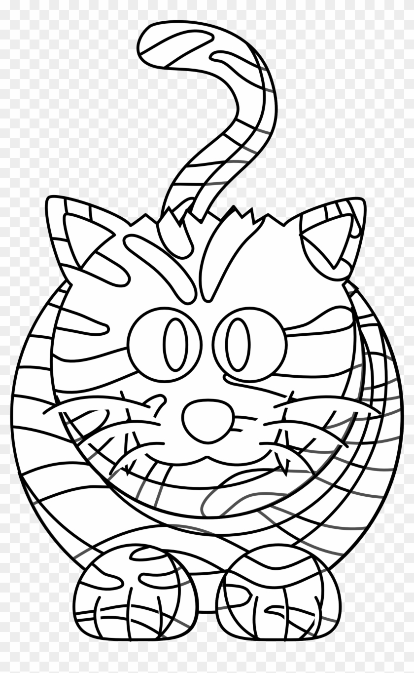 White Tiger Clipart Coloring Book - Tiger Black And White Image Clip Art #403147