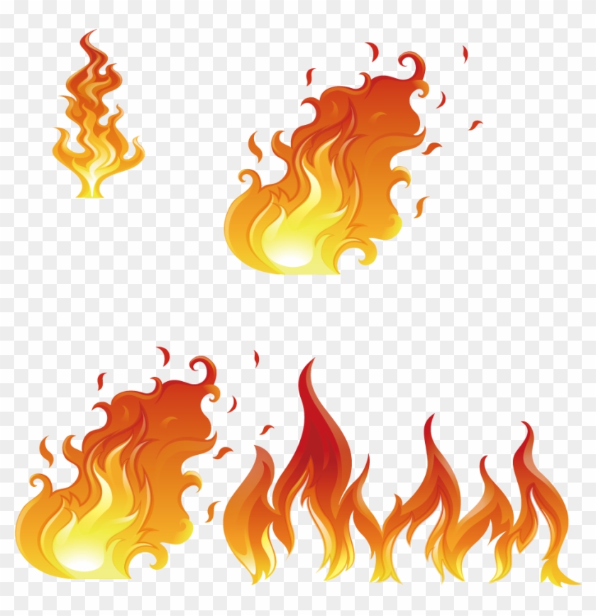 Flame Euclidean Vector Fire Illustration - Flame #403263