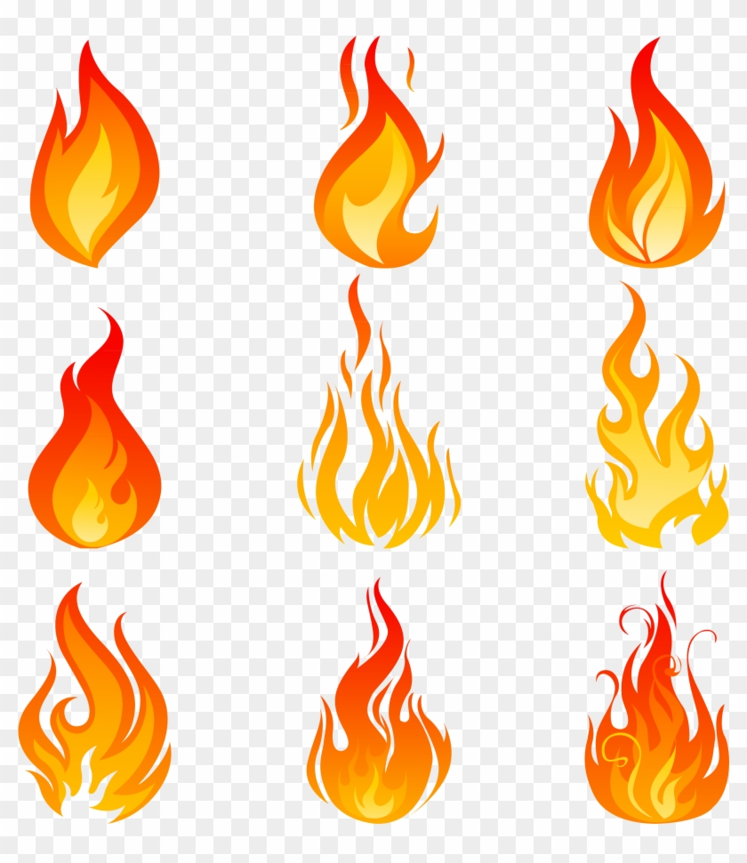 Flame Euclidean Vector Icon - Огонь Вектор Png #403266