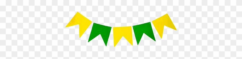Bandeirinhas De São João Vetorizado - Bandeirinhas Verde E Amarelo #403276
