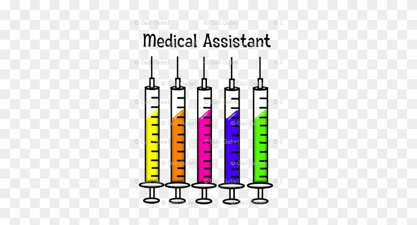 Medical Assistant Syringes - Medical Assistant 7 Syringes Greeting Cards (pk #403456