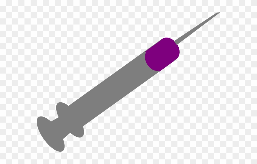 Purple Syringe Vector #403488