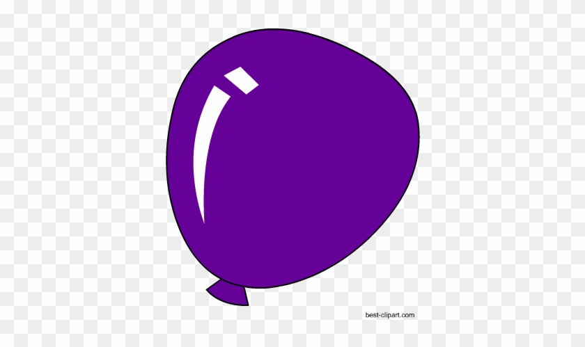 Free Purple Balloon Clip Art - Purple Balloon Clip Art #403574