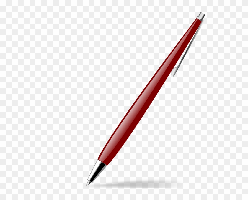 Pen Clip Art - Red Line Png File #403592