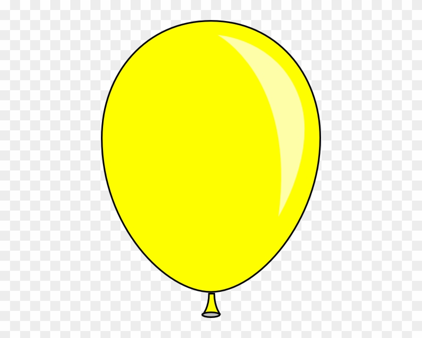 Yellow Baloon Clip Art - Yelllow Balloon Clipart #403608