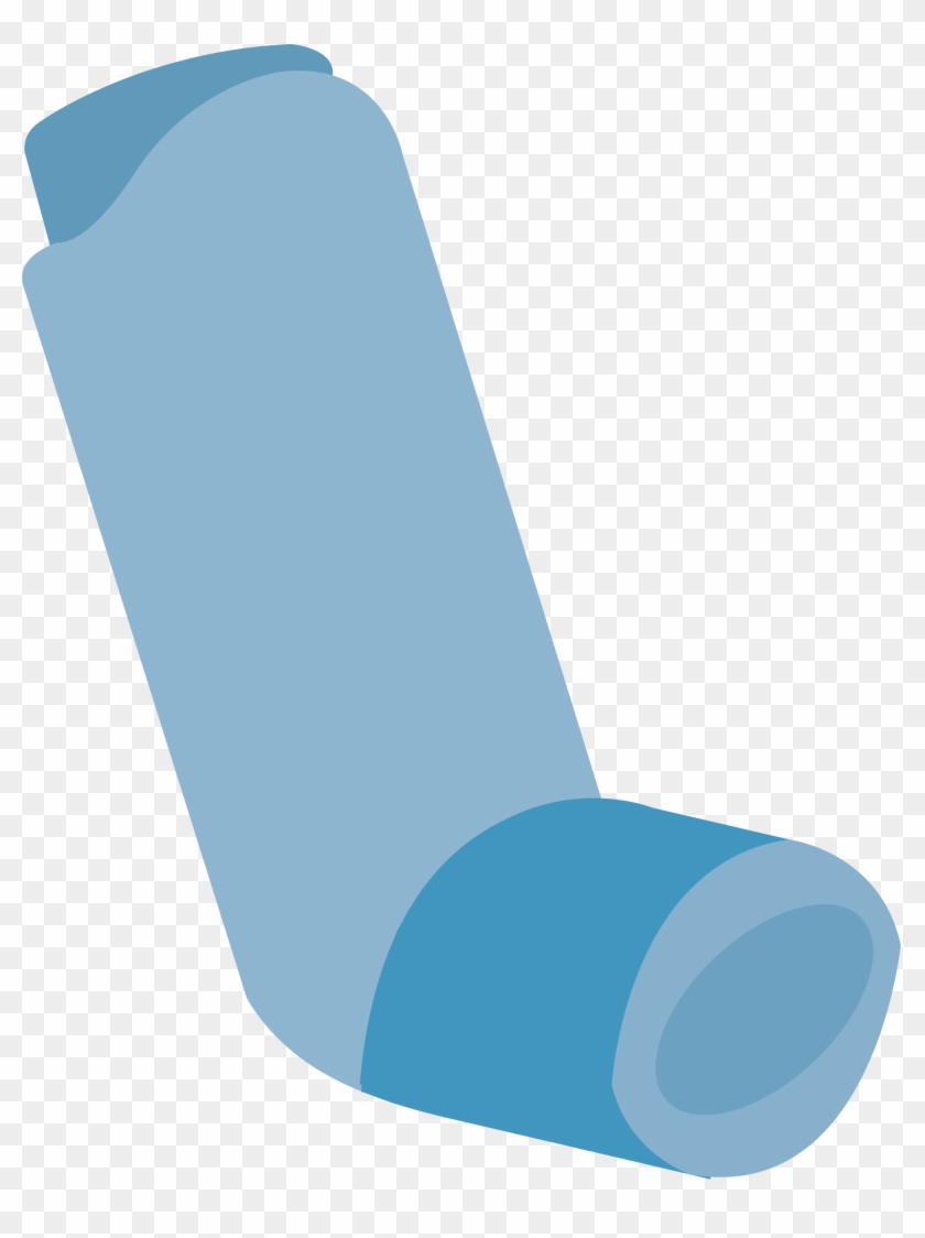 Blue Asthma Inhaler Graphic - Asthma Inhaler Clipart #403644