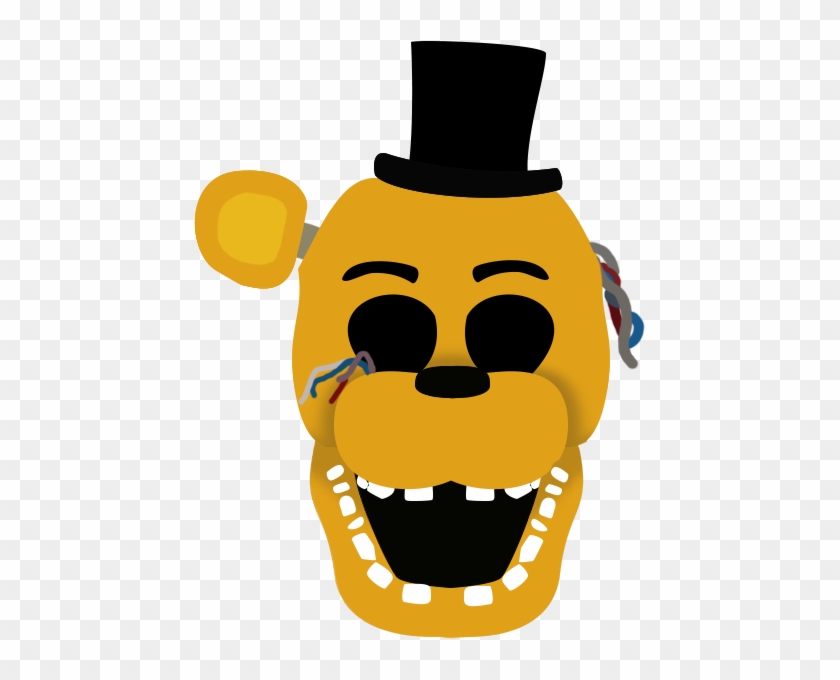 Golden Freddy By Kittypatart - Fnaf Draw Golden Freddy #403664