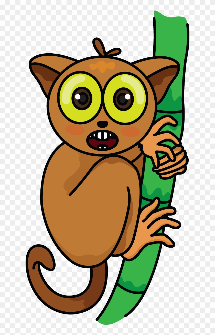 Tarsier Drawing Tutorial Http - Cartoon Pictures Of Tarsier #403694