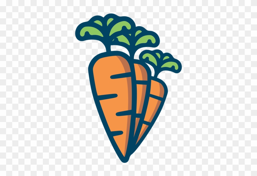 Three Carrots Drawing - Zanahorias Dibujo #403712