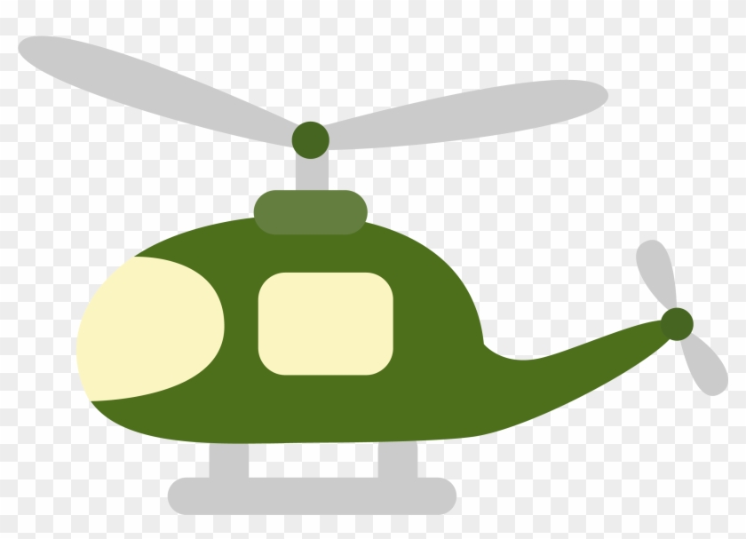 Helicopter Clipart Printable - Helicopter Green Clipart #403787