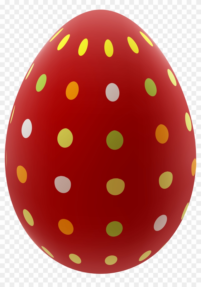 Red Clipart Easter Eggs - Free Easter Egg Png #403801