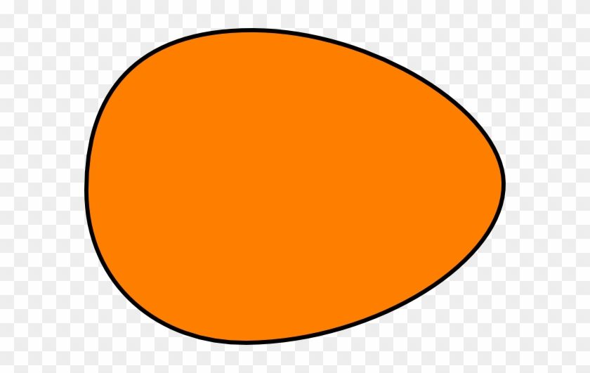 Orange Egg Clip Art At - Neon Orange Circle Clipart #403826