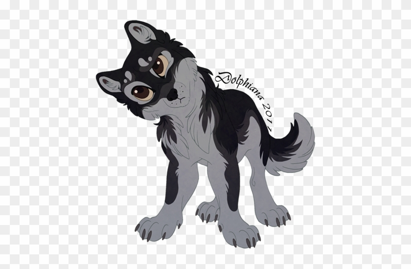 Wolf By Dolphydolphiana - Anime Black Wolf Chibi #403851