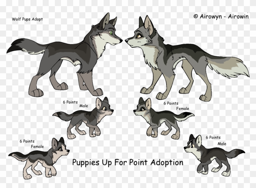 Timber Wolf Family Closed By Triplemoonstudios - Wolf Family Drawing #403865