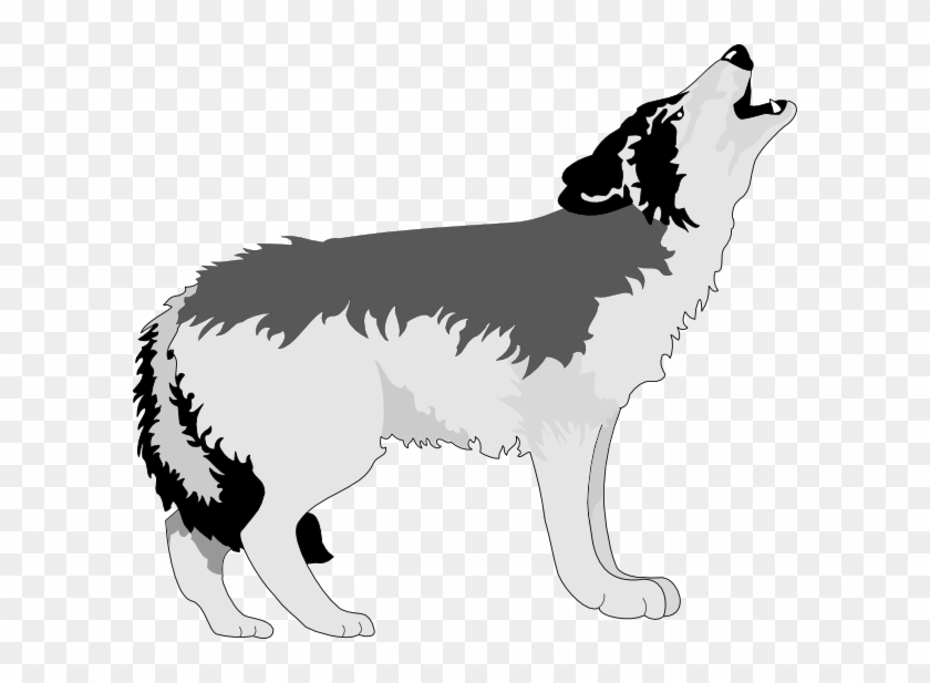How To Set Use Howling Black And Gray Wolf Svg Vector - Gray Wolf Clipart #403879