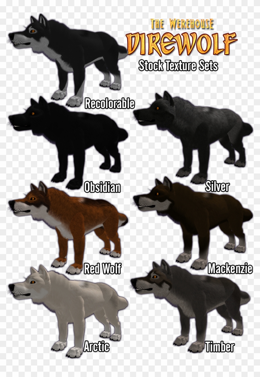 Dire Wolf Size Compared To Grey Wolf - Dire Wolf Colors #403892