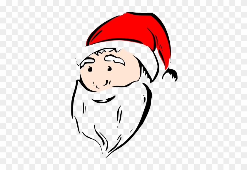 Santa Surat Vektör - Santa Face #403907