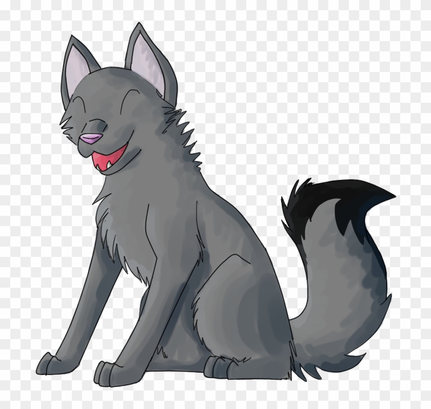 Happy Grey Wolf By Dusk-sky - Grey Wolf Drawing Transparent #403916