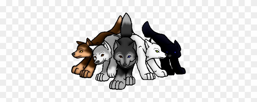 Wolf Pack Png Photo - Pack Of Wolves Cartoon - Free Transparent PNG Clipart  Images Download