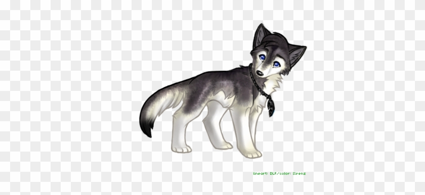 Grey Wolf Pup Anime - Free Transparent PNG Clipart Images Download
