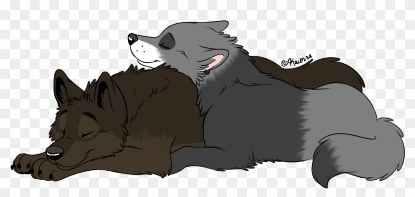 Wolf Cuddles By Solitarygraywolf - Wolves #403955