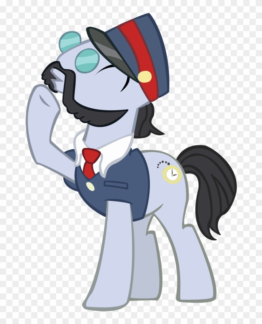 Images For Cartoon Train Conductor - My Little Pony Conductor - Free  Transparent PNG Clipart Images Download