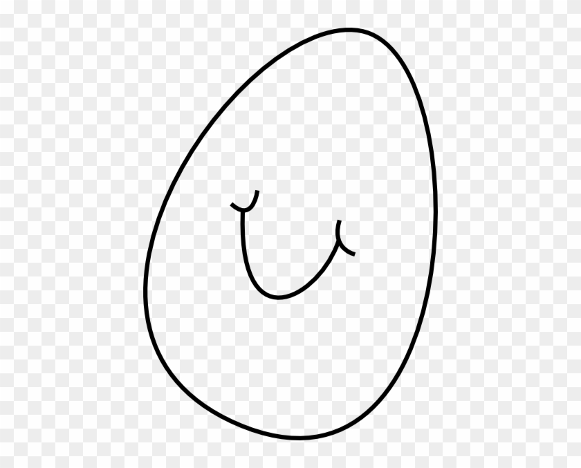 1 Transparent Easter Egg Smiling Clip Art At Clker - Easter Egg Smiling Clipart Black And White #404013