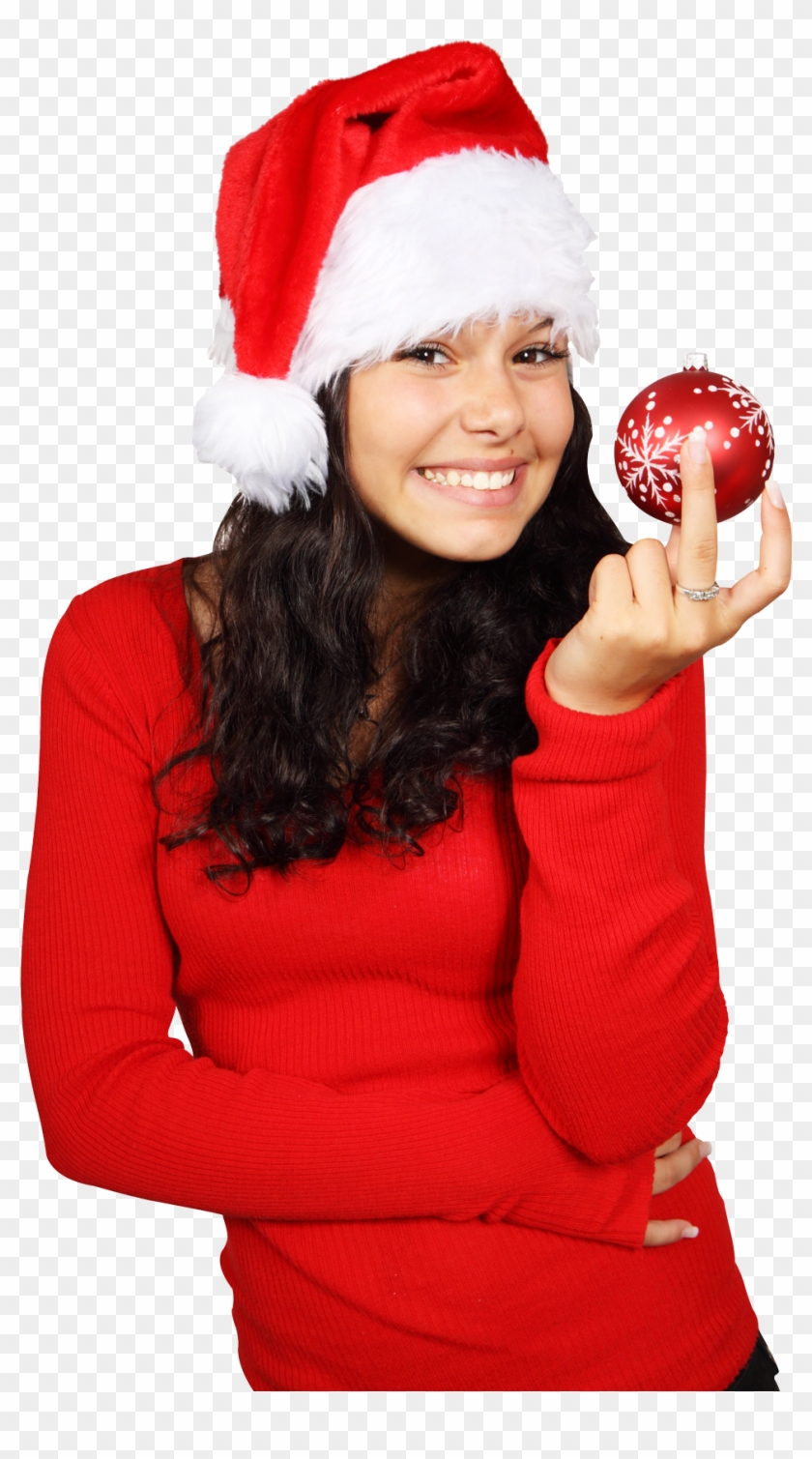 Lady Png Free Download - Christmas Girl Image Png #404053