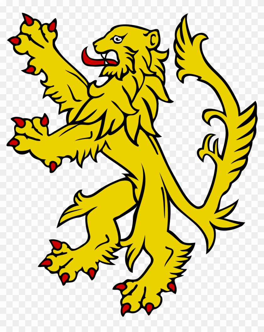 Cartoon Lions 25, - Lion Rampant Png #404215