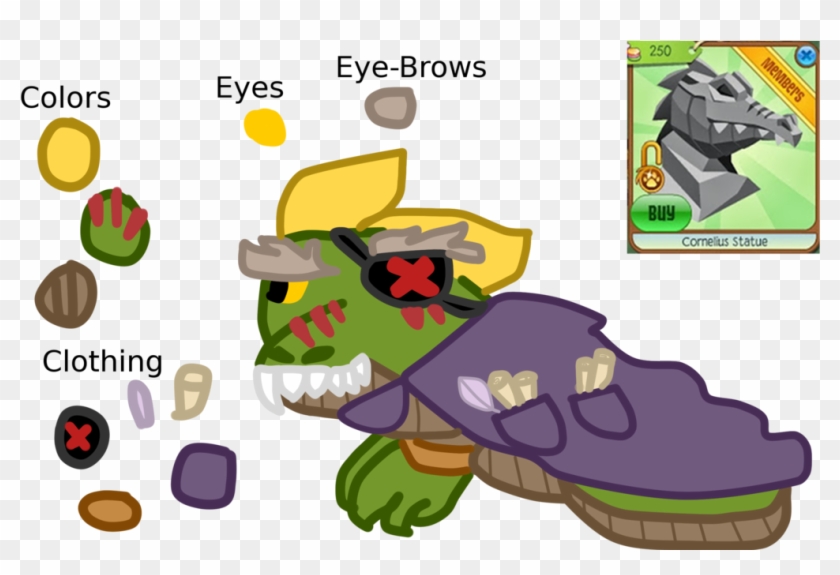 Cornelius The Croc Alpha By Roseyicywolf - Animal Jam Crocodile Alpha #404283