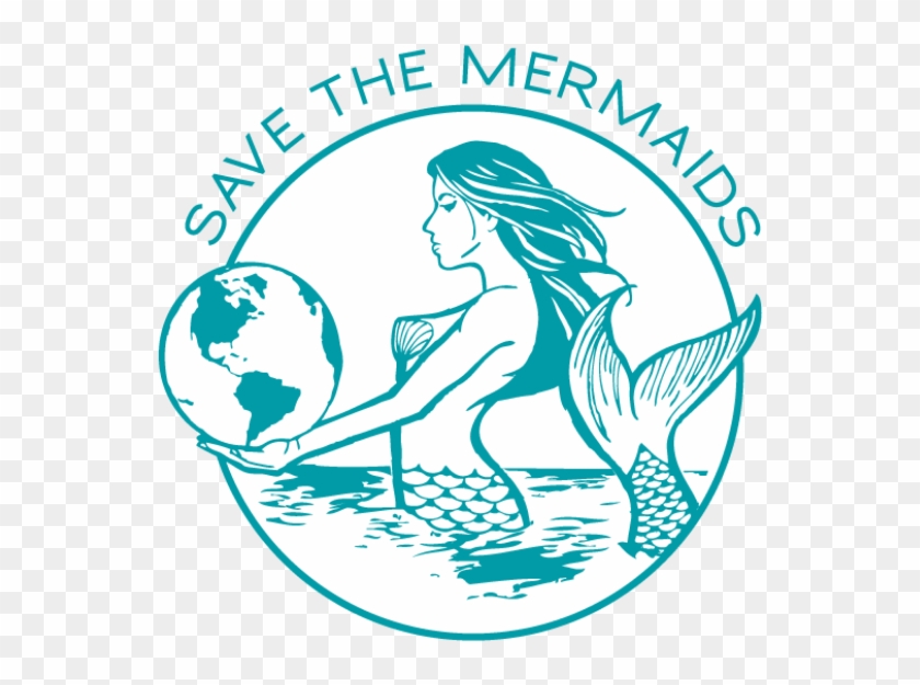 Mermaid Reusable Glass Water Bottle - Save The Mermaids Sticker #404308