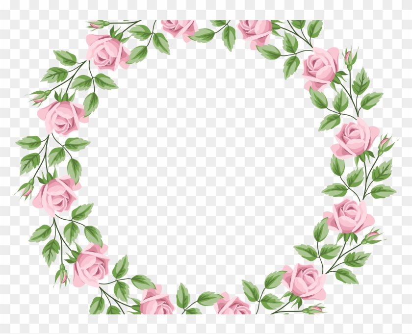 Download Cute Pink Rose Border Clip Art Free - Download Cute Pink Rose Border Clip Art Free #404338