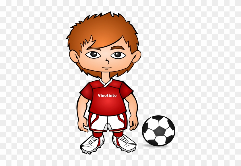 Free Cartoon Soccer Player Clip Art - Soccer Player Clipart #404393