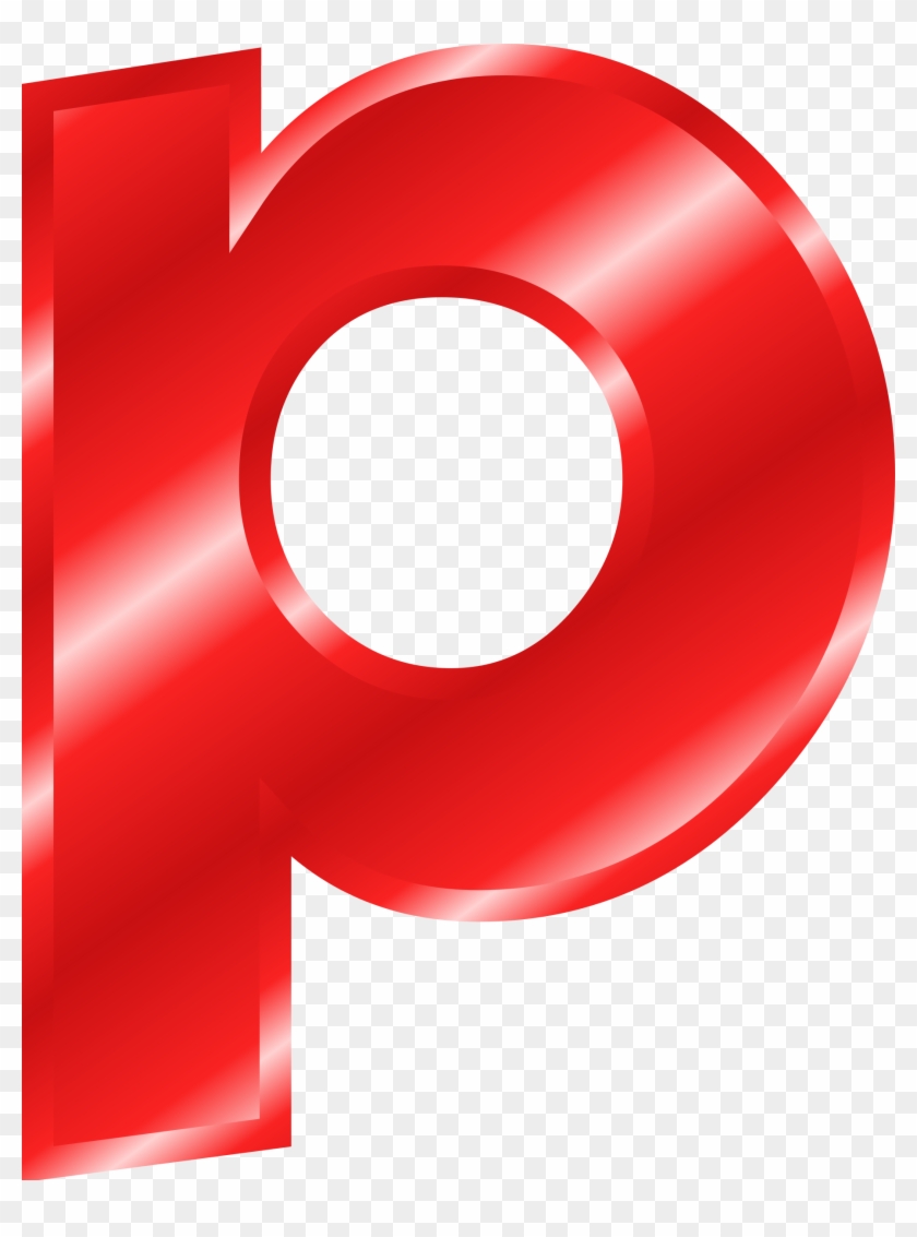 Big Image - Letter P Clipart Red #404465