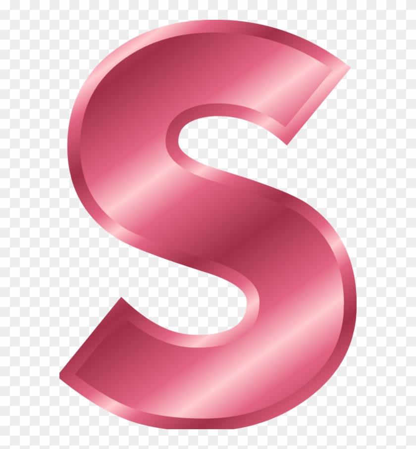 Alphabet Letters Clipart - Letter S Color Pink #404473