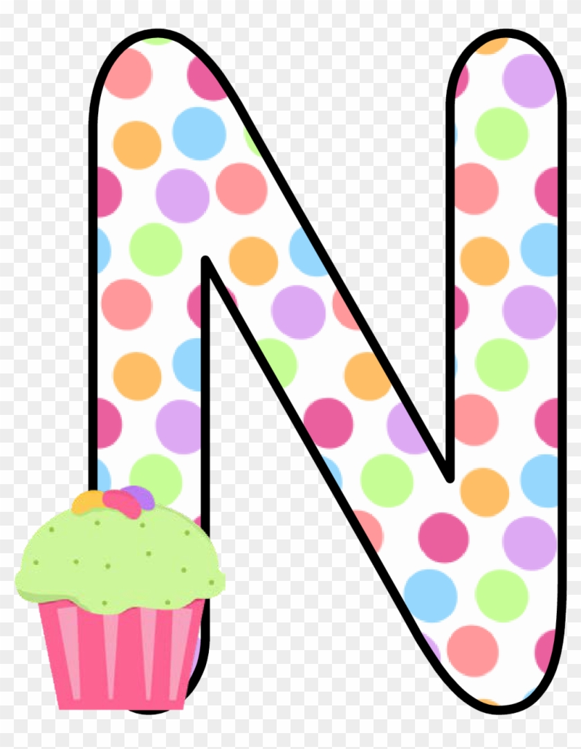 Ch B *✿* Alfabeto Cupcake De Kid Sparkz - Cupcakes Letters Clip Art #404582