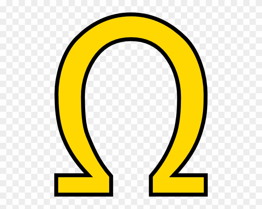 Greek Letter Ohm Clip Art At Clker - Omega Symbol Clip Art #404615