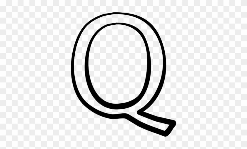 Letter Q Clipart Black And White - Letter Q White Png #404674