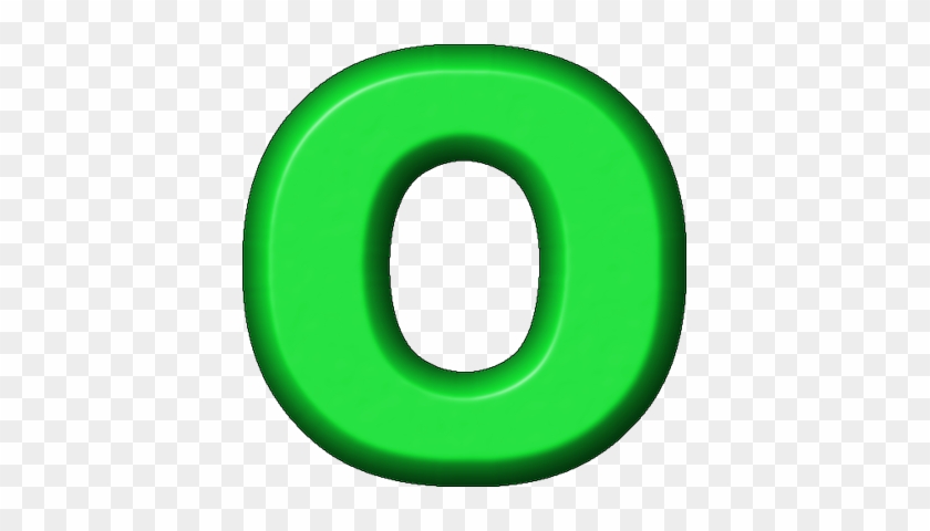 Alphabet Letters Clip Art Printable For Kids - Letter O In Green #404685