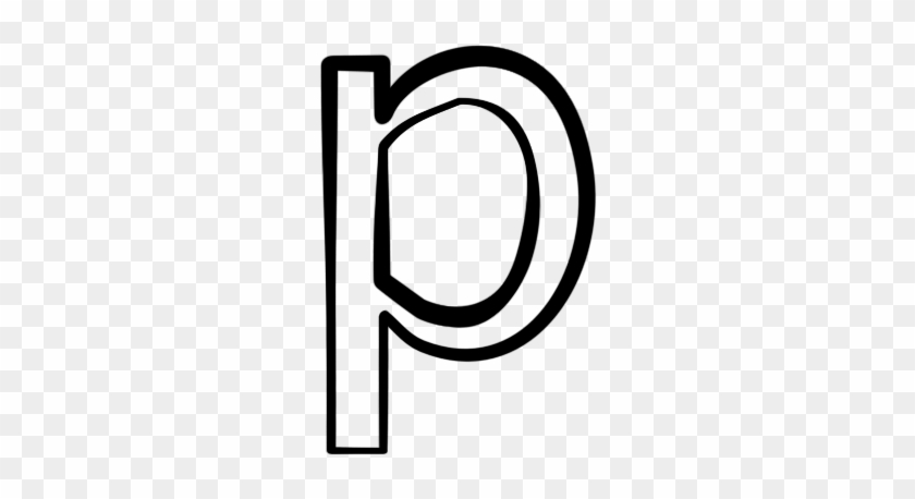 Letter P Icon - White Letter P Png #404705