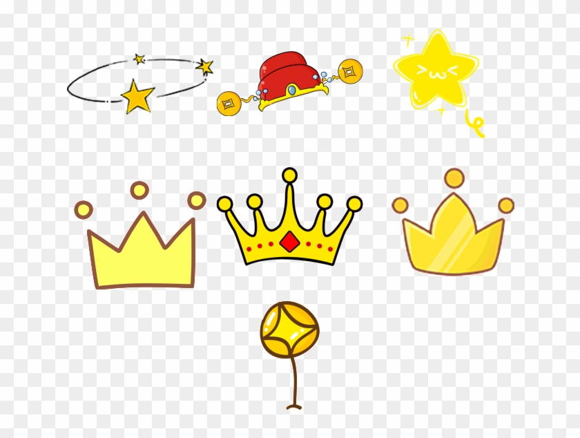 Hand-painted Cartoons And Crown Transparent Decorative - Cartoon #404746