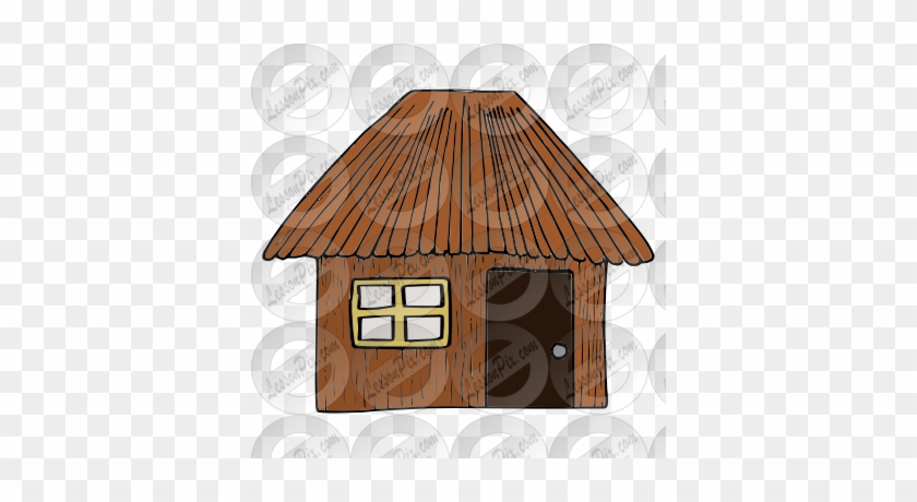 Showing Post & Media For Cartoon Stick House Clip Art - Sticks House Clipart #404811