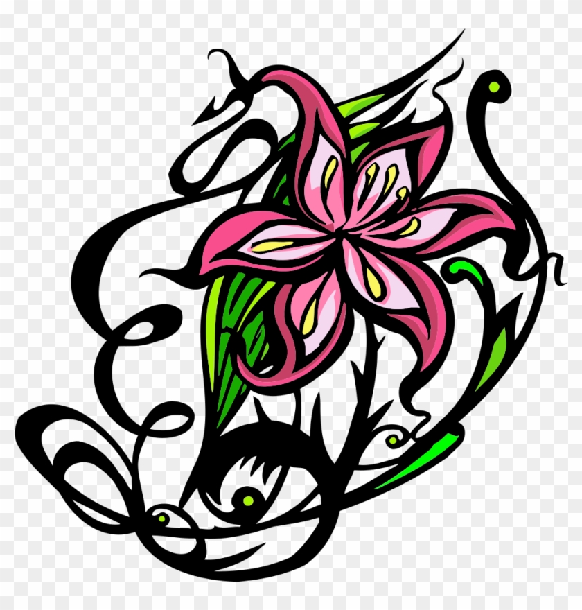 Onlinelabels Clip Art Decorative Flowers - Flower #404821