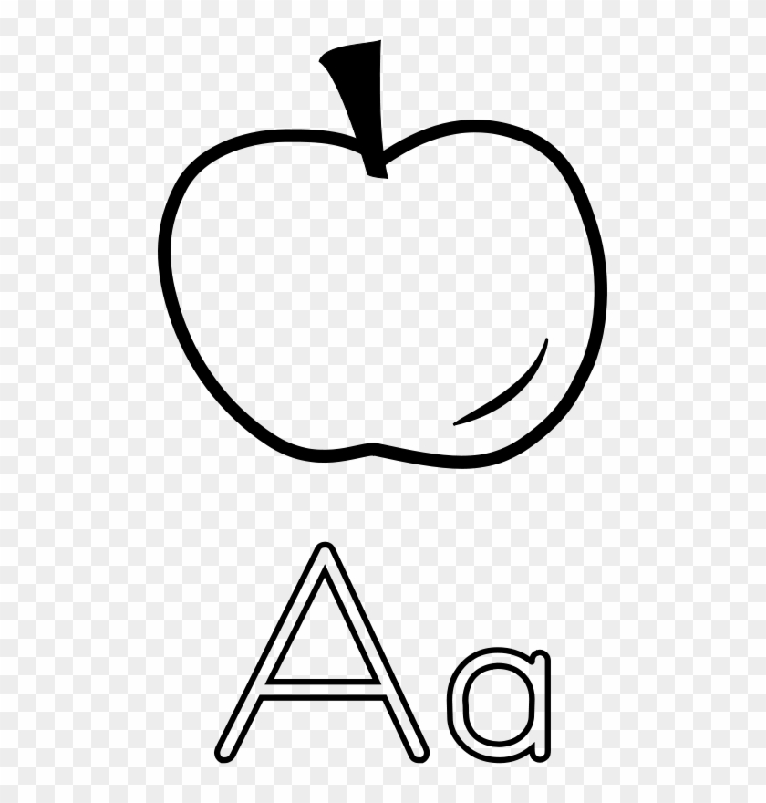 Free A Is For Apple - Letter A With Apple #404926