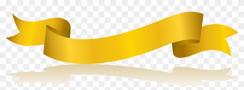 Gold Euclidean Vector - Gold Ribbon Ribbon Png #405020