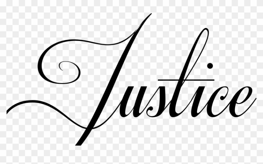 Awesome Justice Lettering Tattoo Design Tattoobite - Tattoo Writing Png #405047