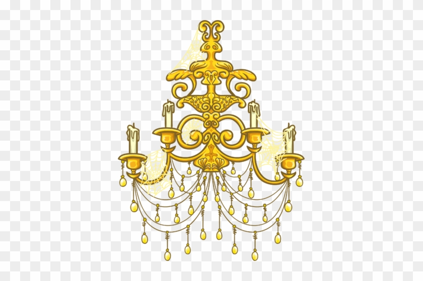 Gold Chandelier Sprite 003 - Chandelier Png #405081