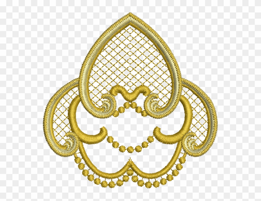 Golden Embroidery Png #405088
