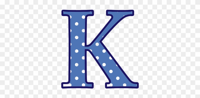 Letter K /signs Symbol/alphabets Numbers/polka Dot/upper - Letter K Clipart #405104